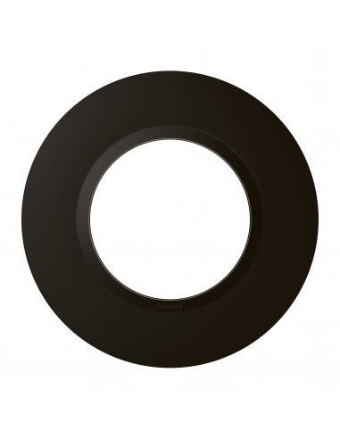 Plaque ronde dooxie 1 poste finition noir LEGRAND 600994
