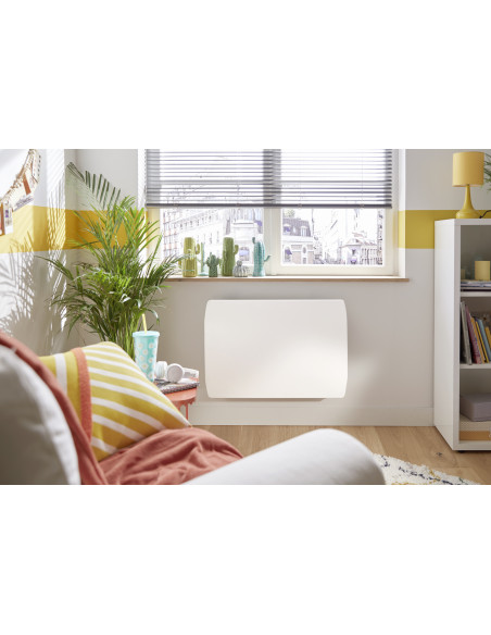 Oslo 2 radiateur horizontal 1250W blanc satiné INTUIS M163114
