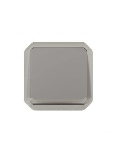 Poussoir NO-NF lumineux Plexo composable gris LEGRAND 069536L
