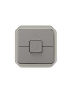 Interrupteur étanche pour commande directe de moteur de volets roulants Plexo IP55 IK06 avec enjoliveur gris LEGRAND 069538L