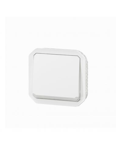 Poussoir NO lumineux Plexo composable blanc LEGRAND 069632L