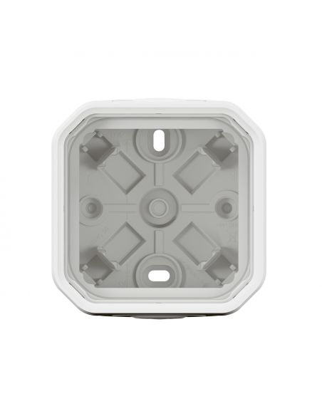 Boîtier saillie 2 embouts à membrane 1 entrée 1 poste Plexo blanc LEGRAND 069689L
