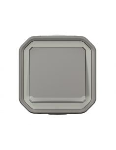 Poussoir NO lumineux Plexo complet saillie gris LEGRAND 069722L