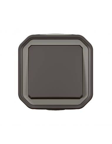 Interrupteur ou va-et-vient 10AX 250V Plexo complet saillie anthracite LEGRAND 069761L