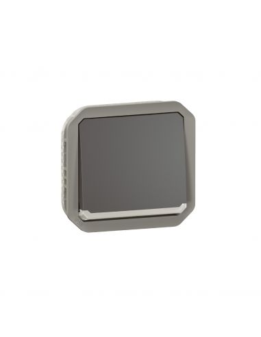 Interrupteur ou va-et-vient témoin 10AX 250V Plexo composable anthracite LEGRAND 069802L