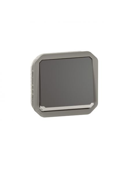 Interrupteur ou va-et-vient lumineux 10AX 250V Plexo composable anthracite LEGRAND 069803L