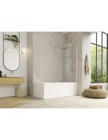 PARE BAIN HYDRA 80X148 BLANC TN KINEDO PB130BTNE