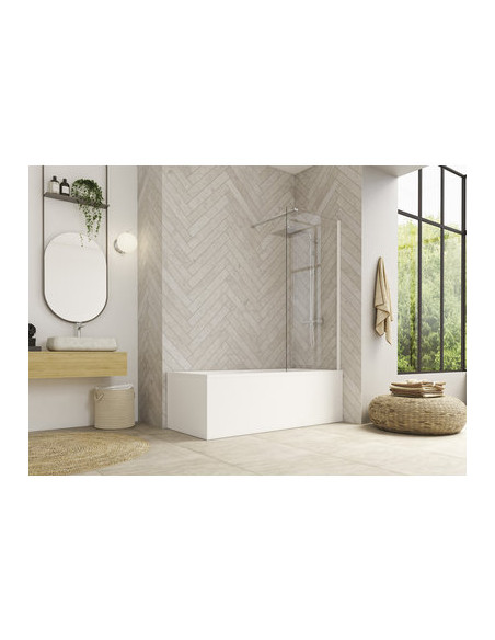 PARE BAIN HYDRA 80X148 BLANC TN KINEDO PB130BTNE
