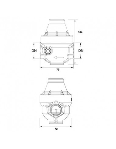 REDUCTEUR ISOBAR FF26X34 COMPO ITRON ISO26FCCMG
