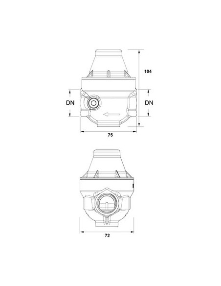 REDUCTEUR ISOBAR FF26X34 COMPO ITRON ISO26FCCMG