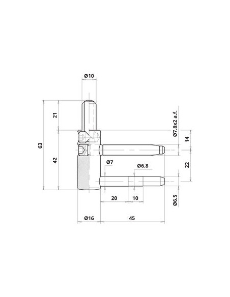 Fiche Exacta 4 broches 16 mm BICHR M/F OTLAV