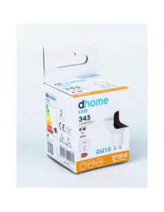 Ampoule LED spot GU10 100° 2700K 345LM DHOME 249248 2