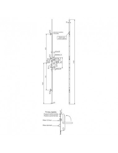 SERRURE LARDER 20500 D AX 50 VACHETTE 13478000
