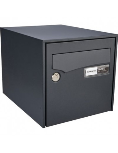 BOITE AUX LETTRES LOFT ACIER DF ANTHRACITE DECAYEUX 122426
