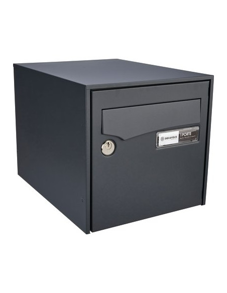BOITE AUX LETTRES LOFT ACIER DF ANTHRACITE DECAYEUX 122426