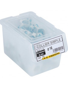 COLLIER D16 ACIER BLANC /50 ING FIXATION A141570 2
