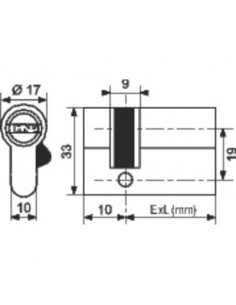 1/2CYL EXEM R6 5C S'ENT 40X10 EXEM 2