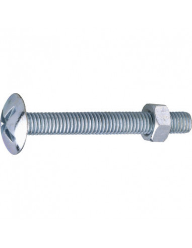 BOULON POELIER ZINGUE 8X30/100 VISWOOD 601B8030