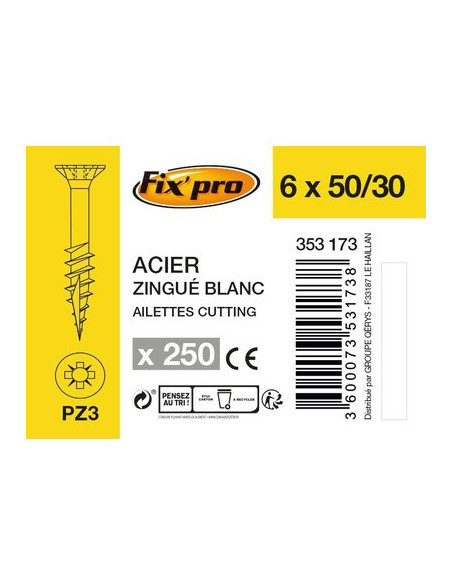 VIS AG.FPTF PZ+ 6,0X50 /250 FIXPRO FPRO151AC6050