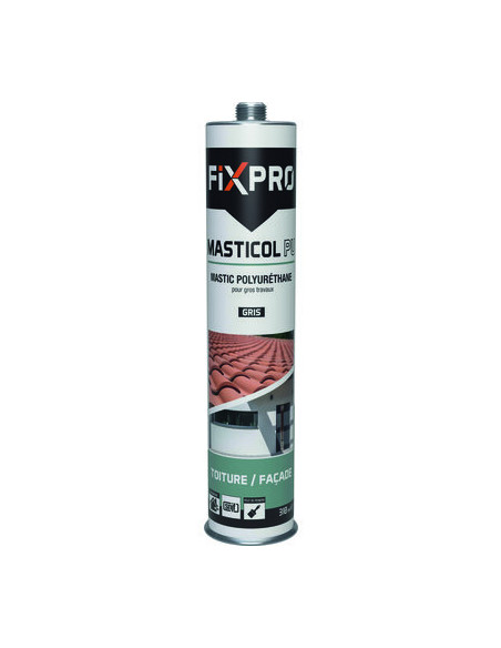 CARTOUCHE MASTICOL PU GRIS /12 FIXPRO