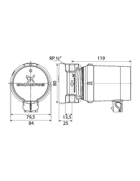 CIRCUL. COMFORT 15-14 B PM GRUNDFOS 97916771