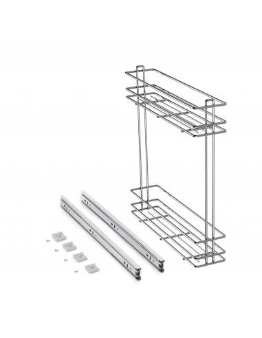 Porte-bouteilles extractible SupraMax 150 Chromé Acier EMUCA 8380911