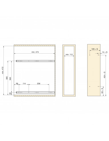Porte-bouteilles extractible SupraMax 150 Chromé Acier EMUCA 8380911