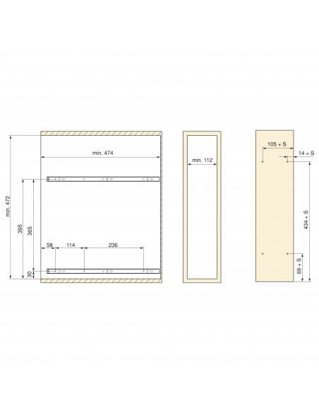 Porte-bouteilles extractible SupraMax 150 Chromé Acier EMUCA 8380911