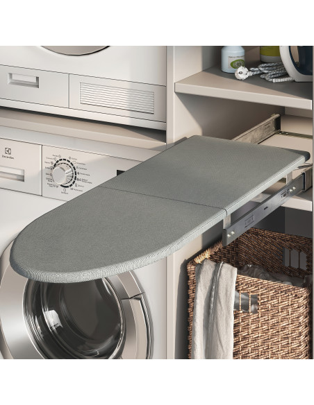 Planche à repasser pliable Iron 2 pour meuble Acier et Bois EMUCA 8089020