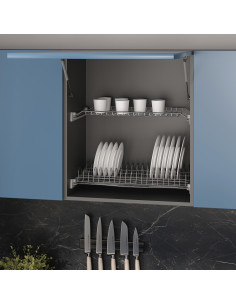 Égouttoir Suprastar pour module 600 Peint en aluminium Acier EMUCA 8256225