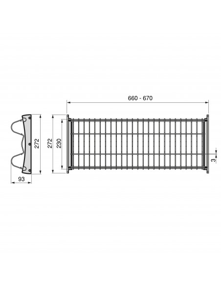 Égouttoir Suprastar pour module 700 Peint en aluminium Acier EMUCA 8256325