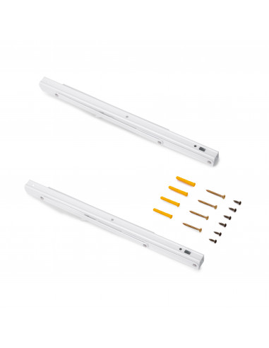 Jeu de Supports de pliage longueur 403mm Acier Peint en blanc EMUCA 7019112