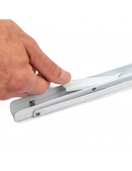 Jeu de Supports de pliage longueur 403mm Acier Peint en blanc EMUCA 7019112