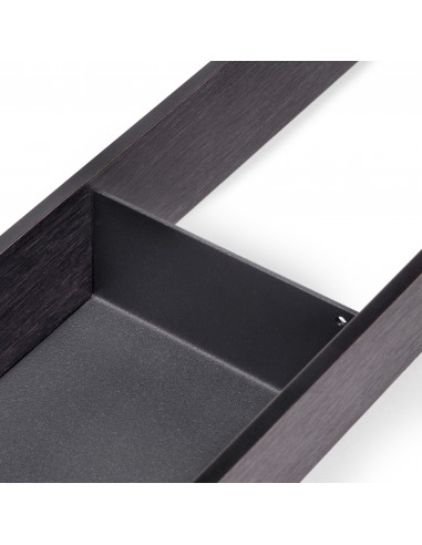 Organisateur Orderbox pour tiroir 100x470 nn Gris anthracite Acier et Bois EMUCA 3069035