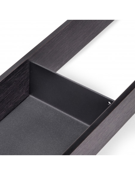 Organisateur Orderbox pour tiroir 100x470 nn Gris anthracite Acier et Bois EMUCA 3069035