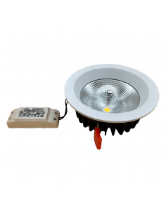 FUSION Downlight 30W encastré blanc IP44 4000K  ASLED 30WDLBN