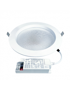 POP Downlight 24W 2150 lm blanc tout en aluminium encastrable HV LED 4000K  ASLED POP24BN