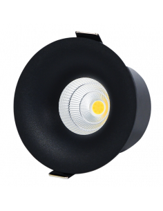 Spot encastré SALSA Noir 7W CTC 2700K-4000K IP54 ASLED SAL7BCTC