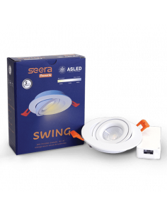 SPOT SWING BLANC 5W A 8W SEERA 3000-4000K ASLED SWI7WSEE