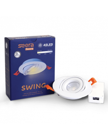 SPOT SWING BLANC 5W A 8W SEERA ZIGBEE 3000-4000K ASLED SWI7WSEEZIG