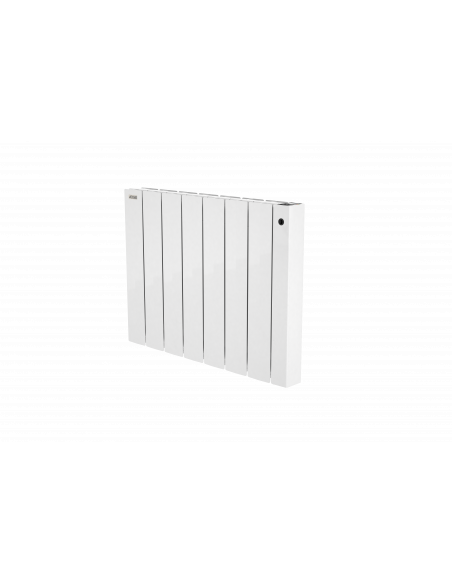 Radiateur électrique Volga Prem's régul. digitale + œil Blanc RAL 9010 1250W H575 mm L774 mm Acova TAMP-125-077/CF