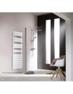Radiateur sèche-serviettes électrique Fassane Spa Sym régulation TF Blanc 750W H1380 mm L500 mm Acova TFAS-075-050-TF 2