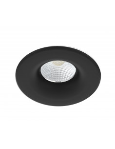 Spot encastré LED basse luminance ARIES Driver intégré CCT 2700K/3000K/4000K 6 Watts Noir ARIC 51407