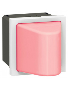 Hublot Mosaic 2 modules 230V pour 0,2W ou 1W rouge LEGRAND 078570