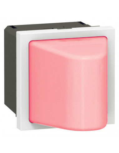 Hublot Mosaic 2 modules 230V pour 0,2W ou 1W rouge LEGRAND 078570