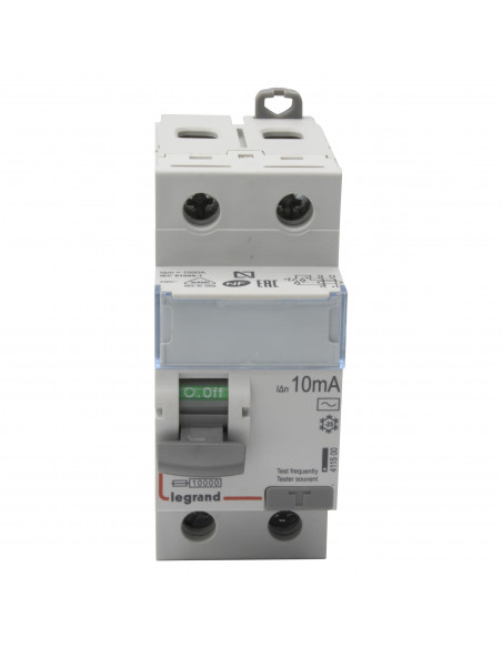 Interrupteur Différentiel DX3-ID 2 Pôles 16A Type AC 10MA LEGRAND 411500