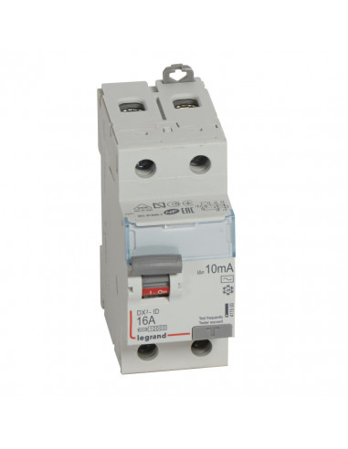 Interrupteur Différentiel DX3-ID 2 Pôles 16A Type AC 10MA LEGRAND 411500