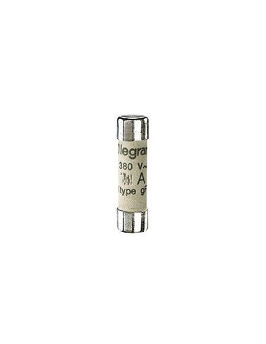 Cartouche industrielle cylindrique type gG 8x32mm avec voyant 10A LEGRAND 012410