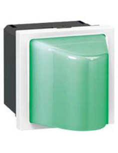 Hublot Mosaic 2 modules 230V pour 0,2W ou 1W vert LEGRAND 078572