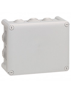 Boîte de dérivation rectangulaire Plexo dimensions 180x140x86mm gris RAL7035 LEGRAND 092052